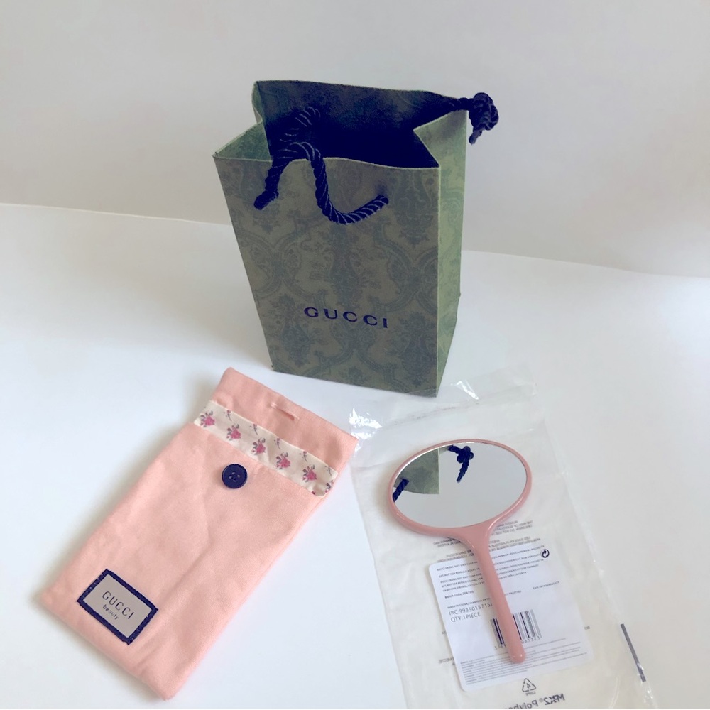 New Authentic Gucci π©· Handheld Mirror/W Mirror Pouch Case GWP/VIP - Picture 8 of 8